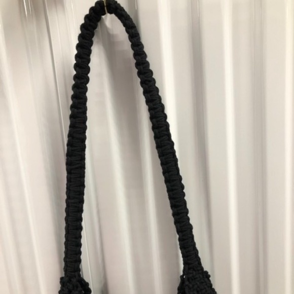 Boho Macrame Knitted Crossbody Bag, Medium, NEW - Picture 5 of 8